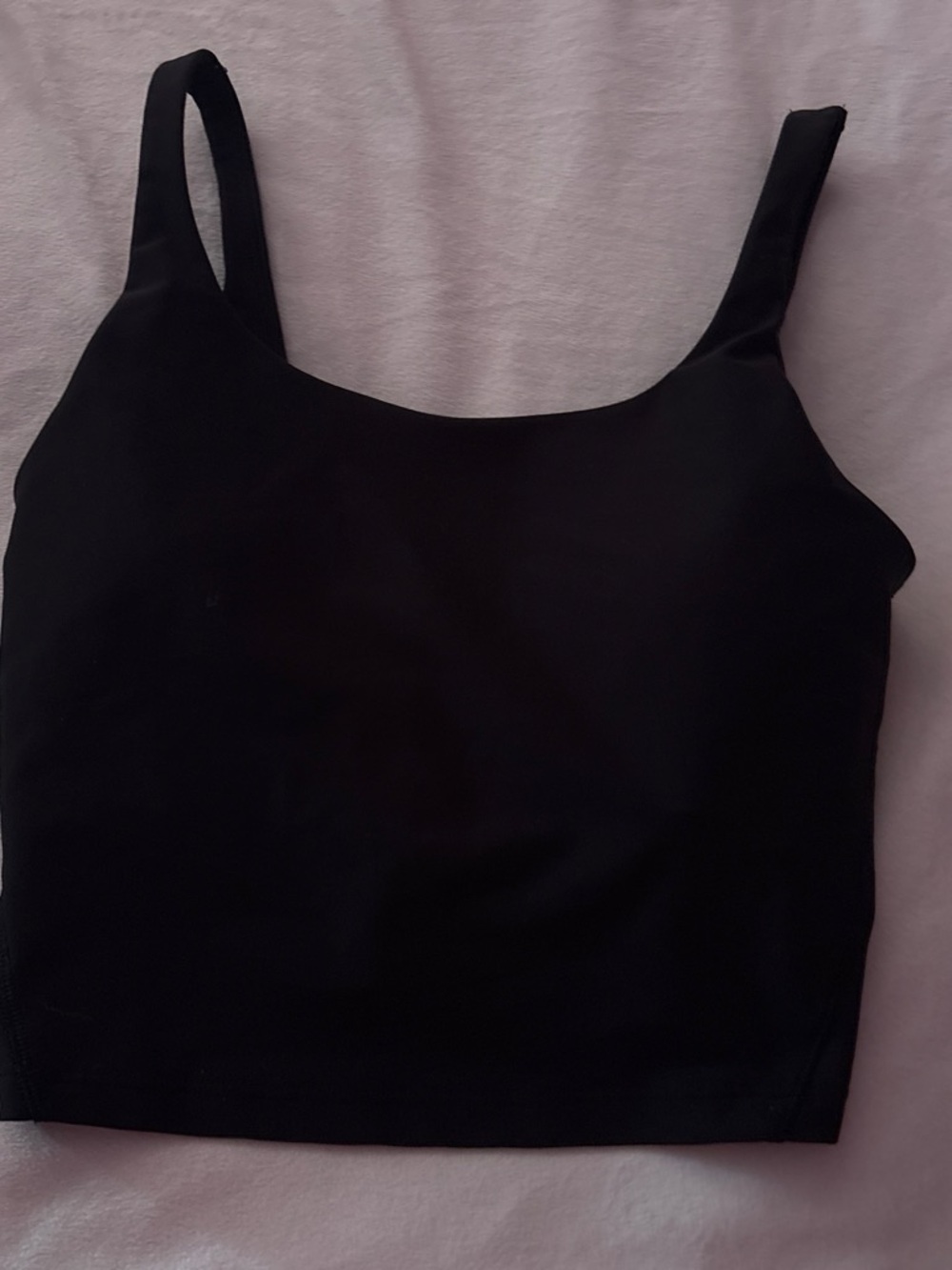 Old Navy Black Square Neck Crop Tank